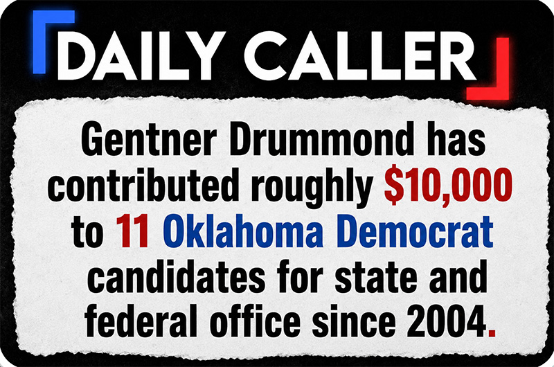Drummond has contributed roughly $10,000 to 11 Oklahoma Democrat candidates since 2004